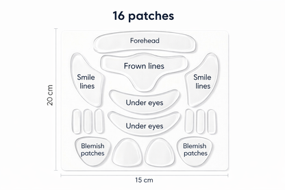Reusable Anti-Wrinkle Patches — Medical-Grade Silicone (16 pcs)